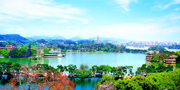 惠州西湖全景图片