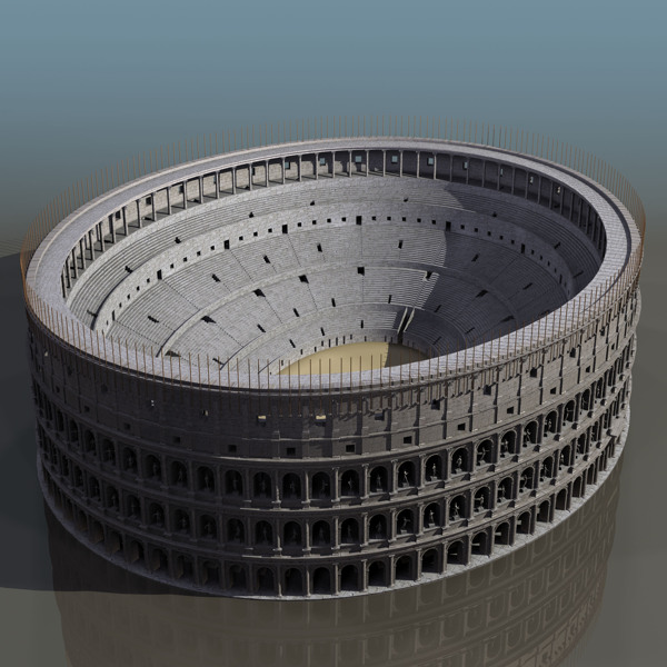 3D罗马斗曾场建筑模型