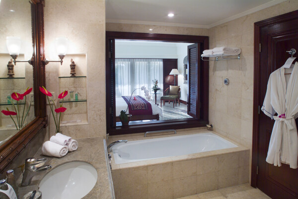 酒店洗浴间图片