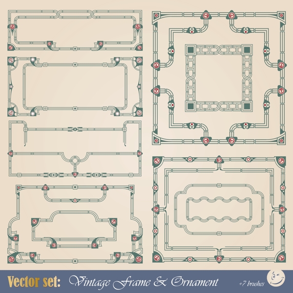 古典边框矢量图片