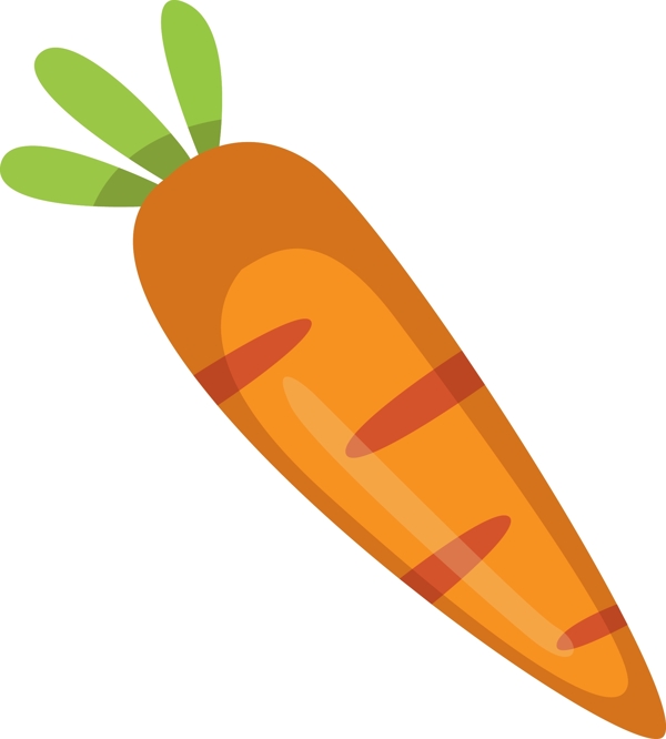处暑蔬菜蔬果胡萝卜图标