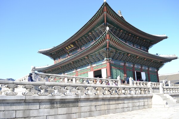 韩国故宫勤政殿图片