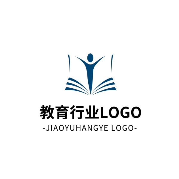 简约大气创意教育行业logo标志设计