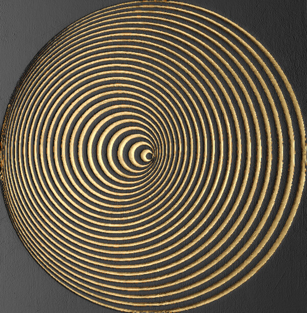 金色圆圈旋涡