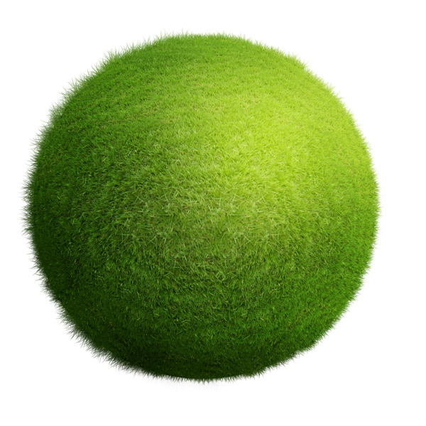 绿色的小草球