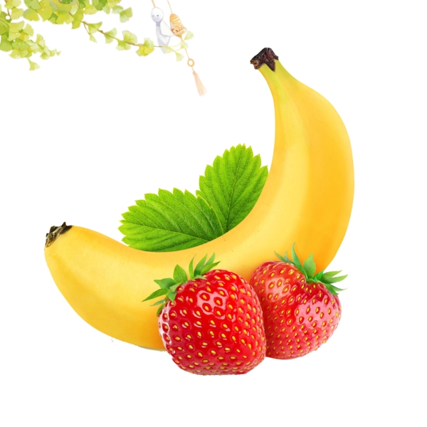 香蕉草莓元素