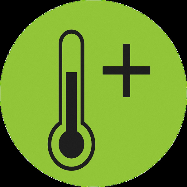 圆形绿色气温图标免抠png透明素材