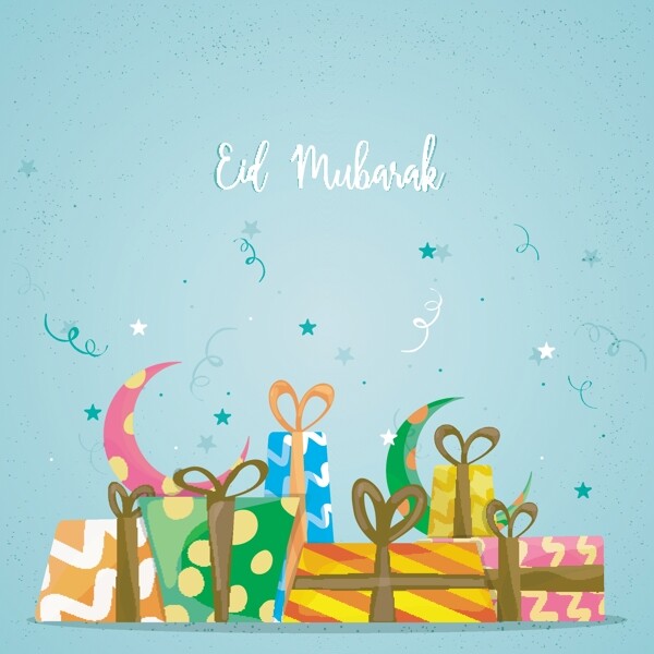 EidMubarak背景礼品