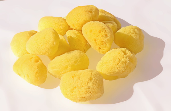 黄色海绵球图片