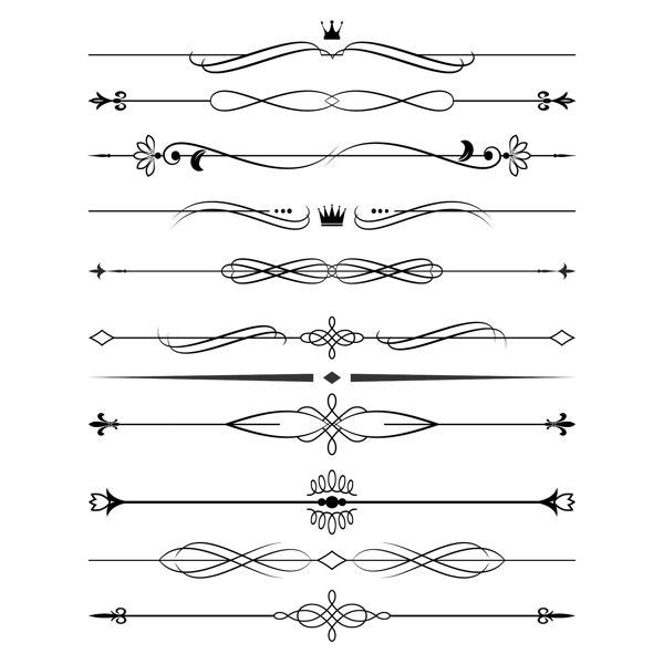 花纹分割线图片