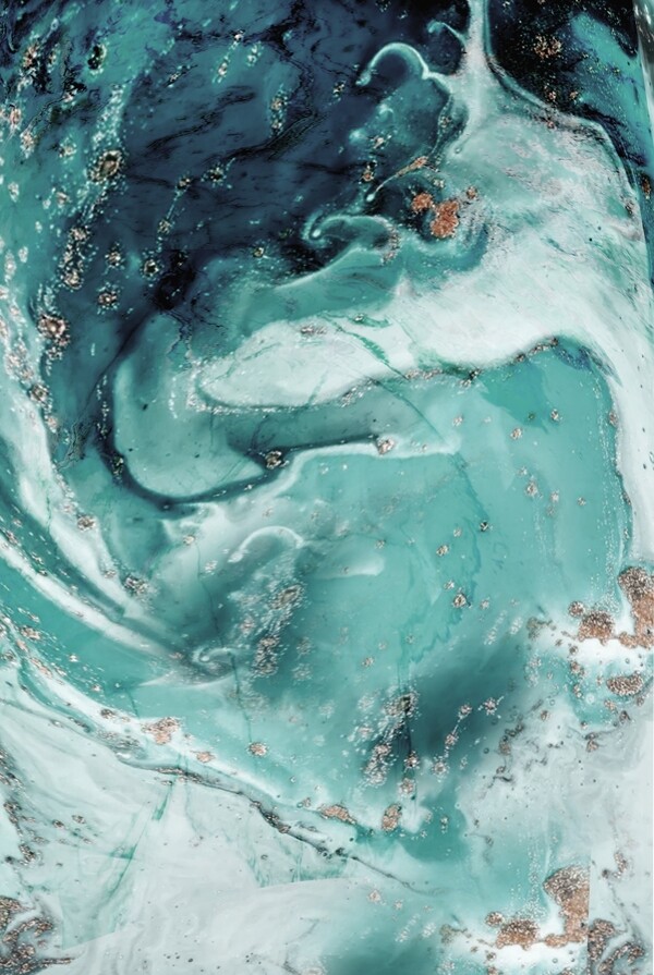 大理石鎏金暗绿背景海报素材图片