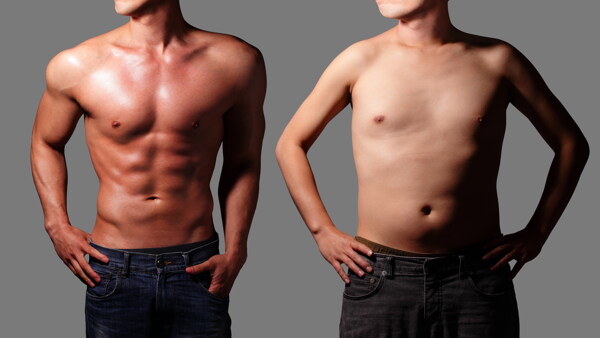 男士减肥对比图片