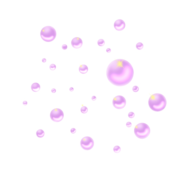 紫色单色气泡插画