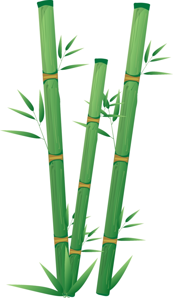 卡通手绘竹子矢量图
