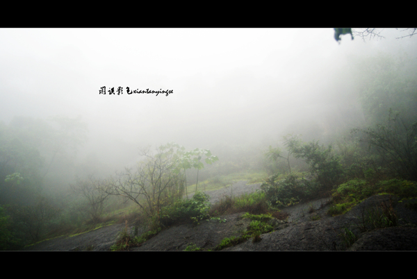 雨雾山景