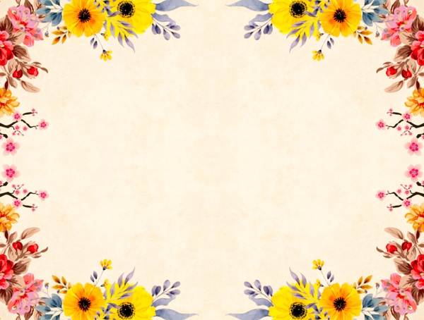 花环花朵背景图
