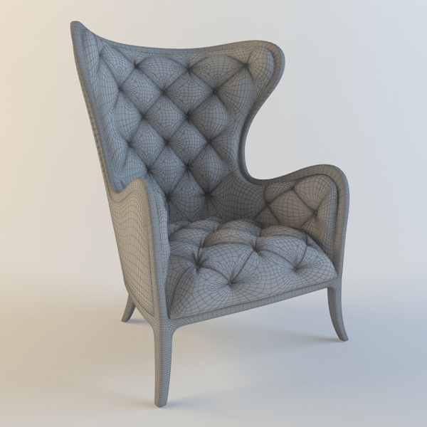 单人沙发椅3D模型素材