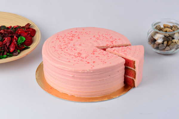 粉色的蛋糕