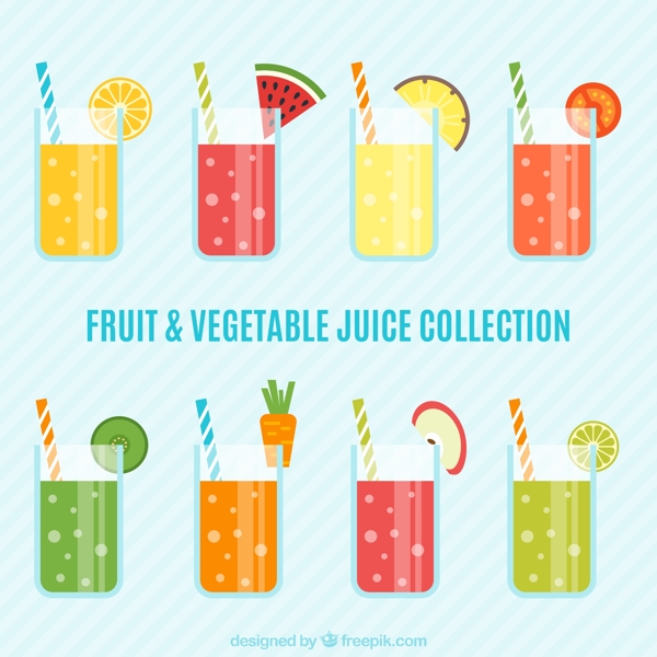 健康的水果和蔬菜汁