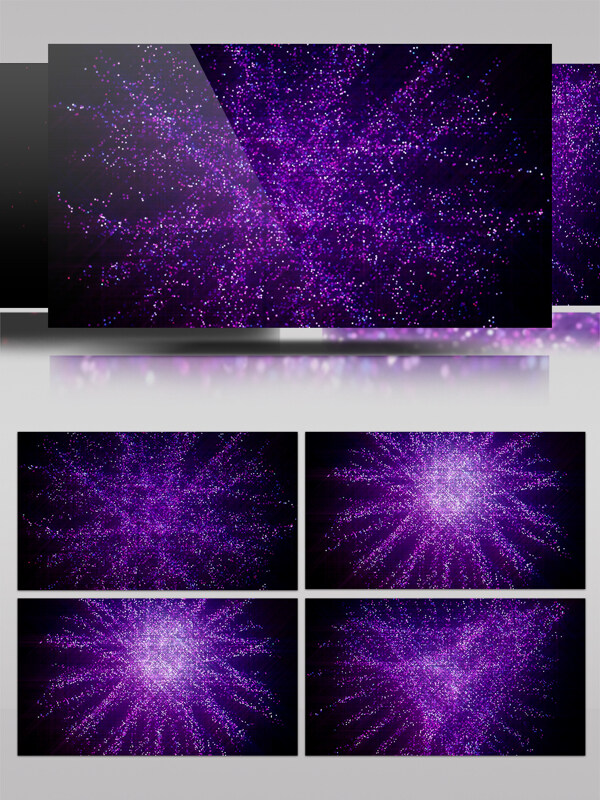 紫色星空视频素材