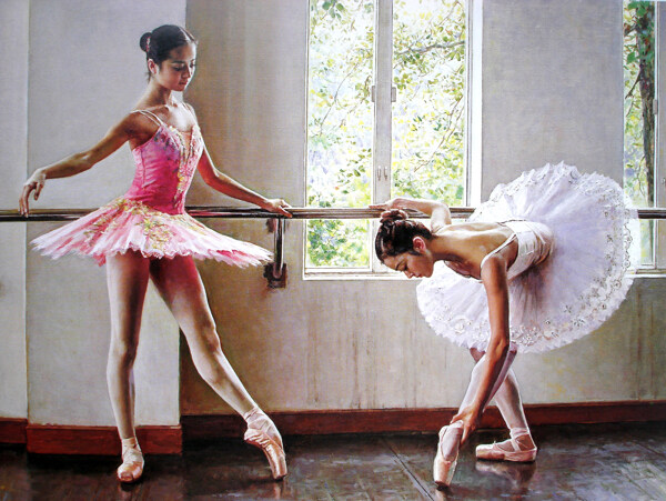 跳芭蕾的女孩子们图片