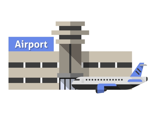 飞机场建筑物插图