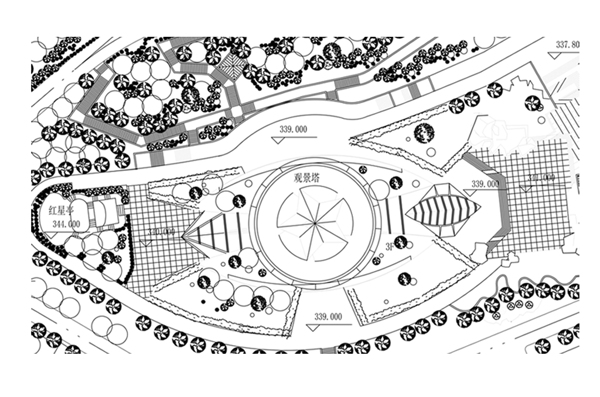 娱乐广场CAD规划图纸