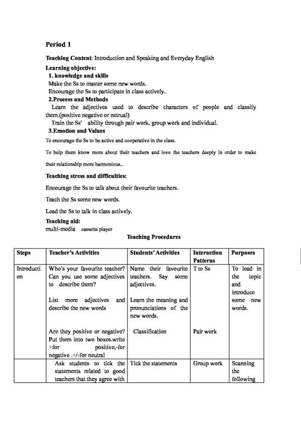 英语外研版module2mynewteachers