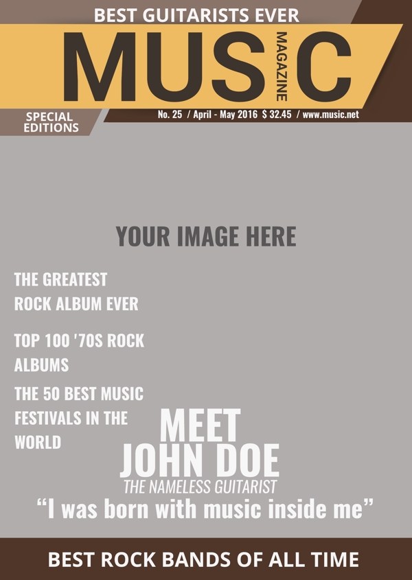 杂志关于音乐与音乐人的封面