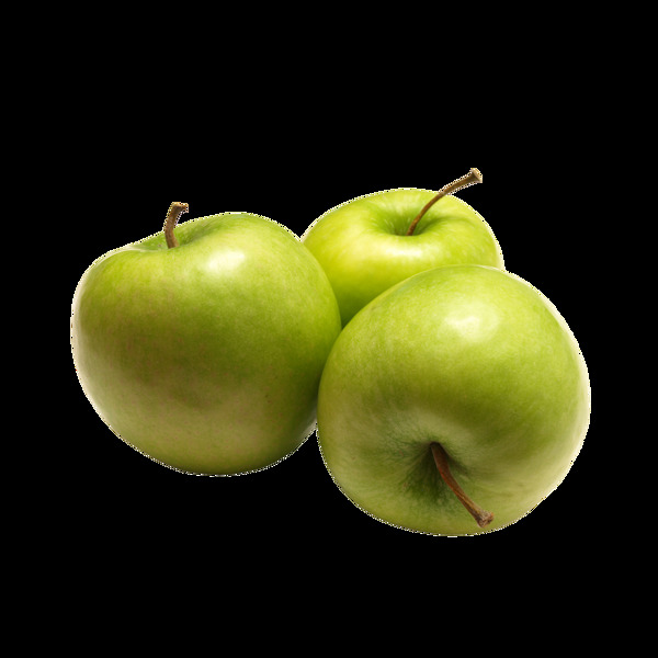 绿色苹果透明水果素材