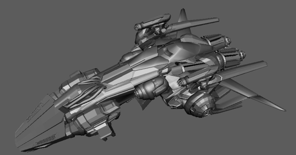 精致宇宙飞船maya3d模型