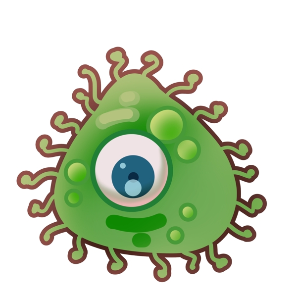 独眼绿色三角形细菌