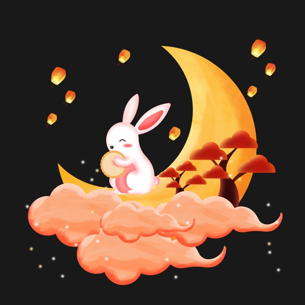 月亮上的玉兔