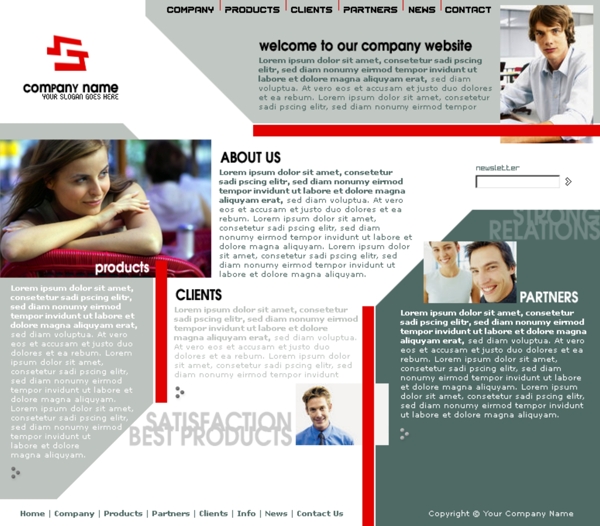 商业培训机构网页模板