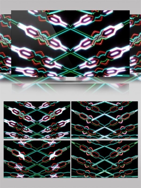 绿色锁链光束动态视频素材