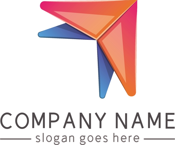 创意大气飞机燕子科技地产logo
