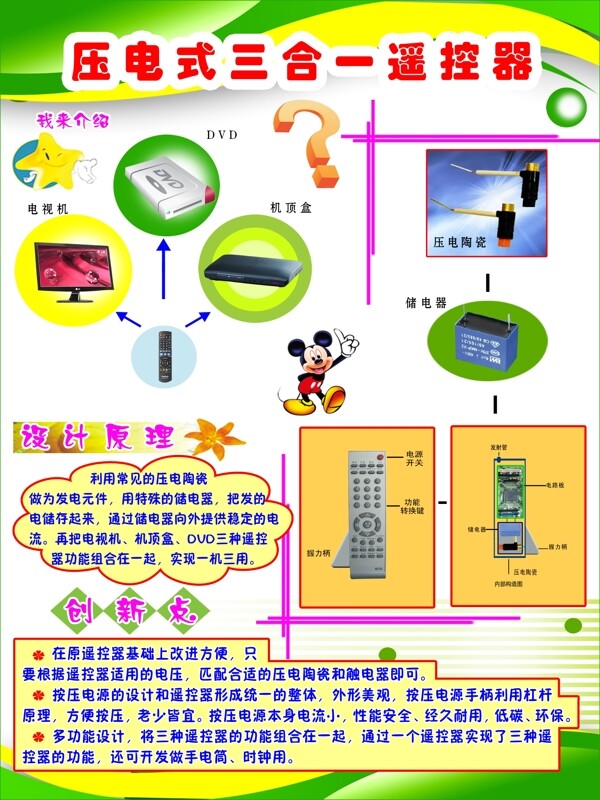 遥控器宣传彩页图片