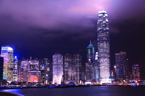 香港夜景维多利亚港