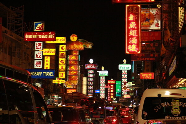 唐人街夜景