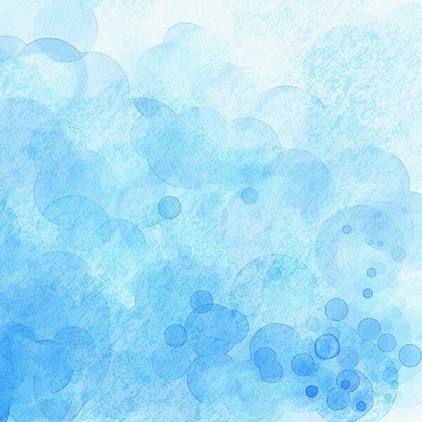 蓝色水彩水粉圆圈背景
