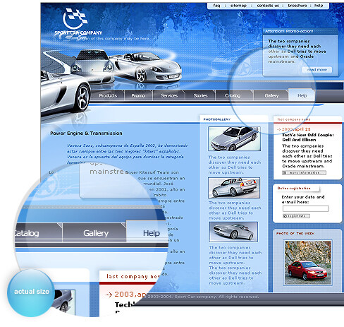 汽车服务网站模板