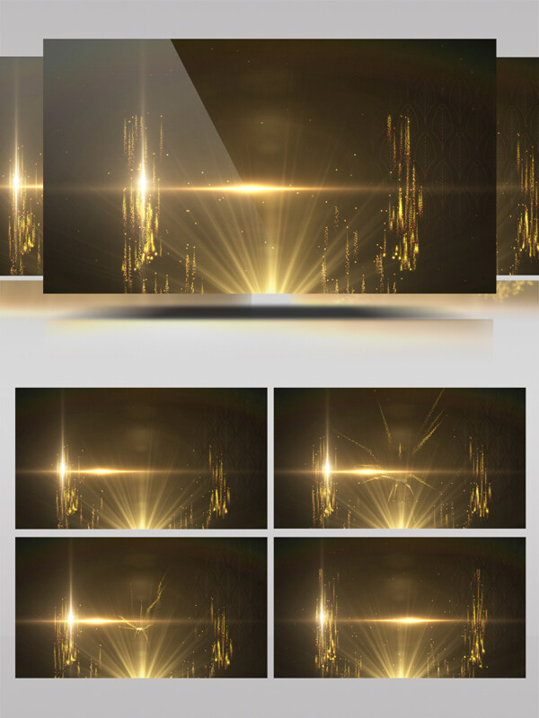 利用e3d插件创建金色豪华的标题特效ae模板