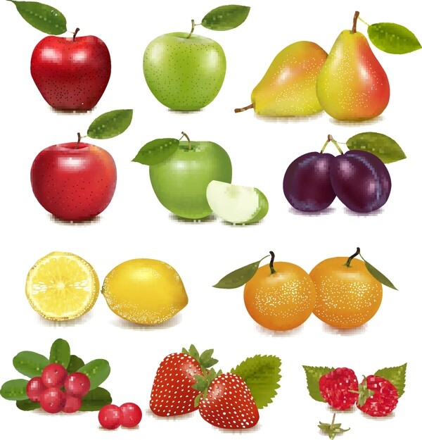 营养水果矢量素材