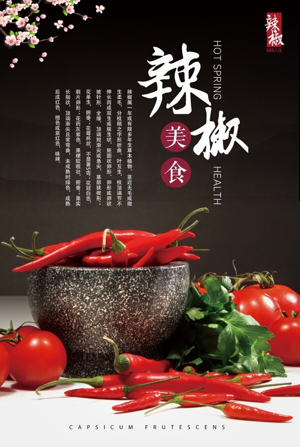 蔬菜辣椒宣传海报
