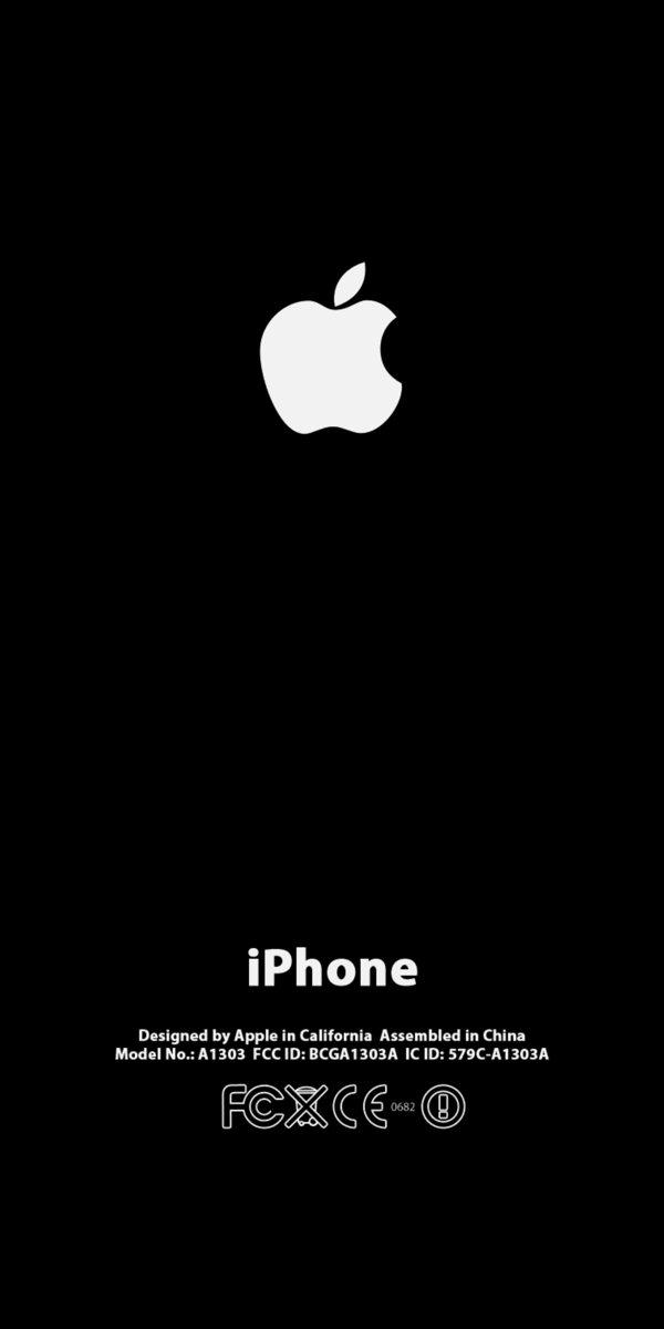 苹果iPhone4G的黑色3D模型