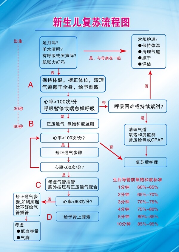 新生儿复苏流程图图片