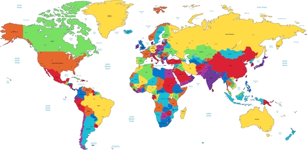 07矢量世界地图