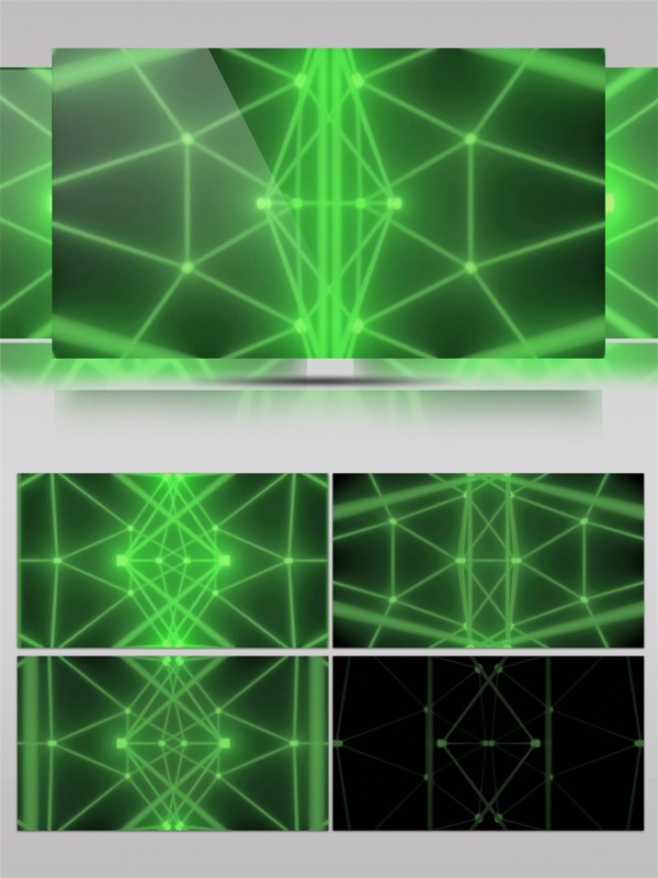 绿色激光光束视频素材
