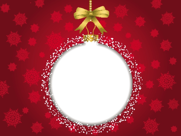 白色的小玩意的红色圣诞背景