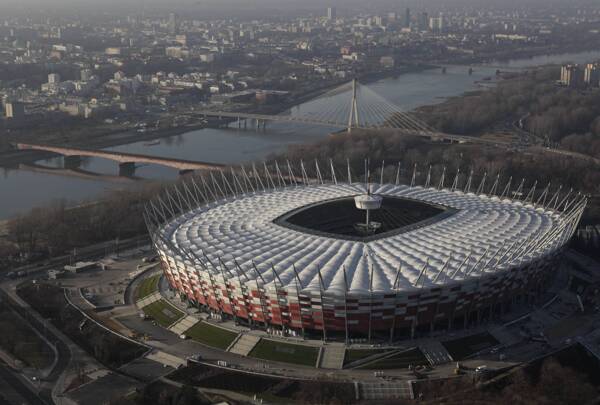 华沙波兰国家体育场鸟瞰图图片